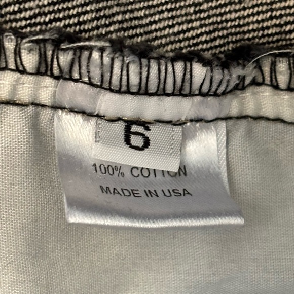 NOMIA NYC Designer Sz 6 Slit Front Maxi Jean Skirt In Black Stonewash NWOT - Picture 8 of 15